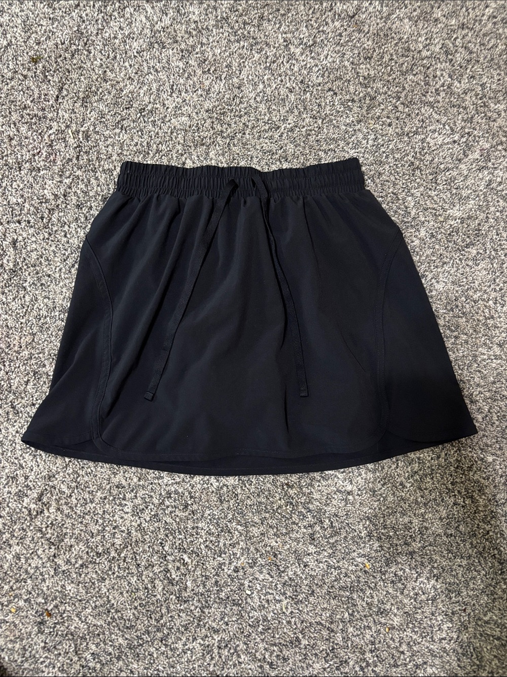 Women’s Black Active Drawstring Skort